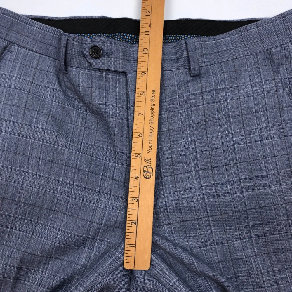 Ralph Lauren Mens Blue Glen Plaid 42R 32x30 Wool Blend Coat Jacket Pants Suit